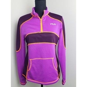 Fila Women's Activewear Longsleeve Athletic Medium Purple Adult Sport Top